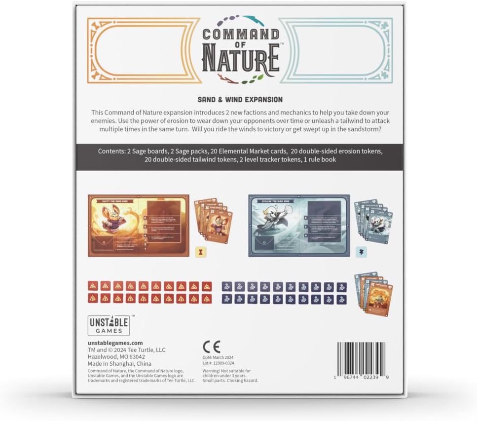 Unstable Games Command of Nature: Sand & Wind Expansion