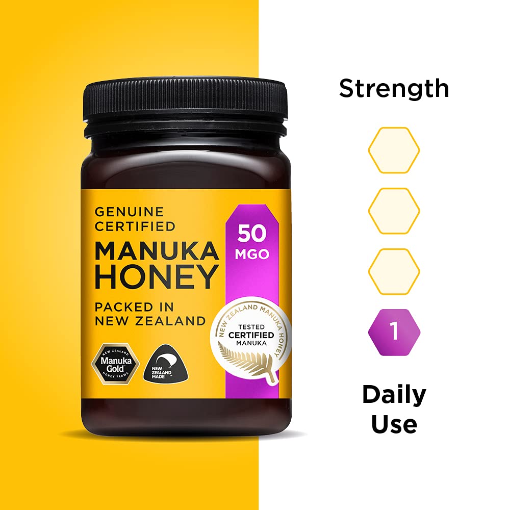Manuka Gold Manuka Honey - 50 MGO Strength | 500g Cream Form 7