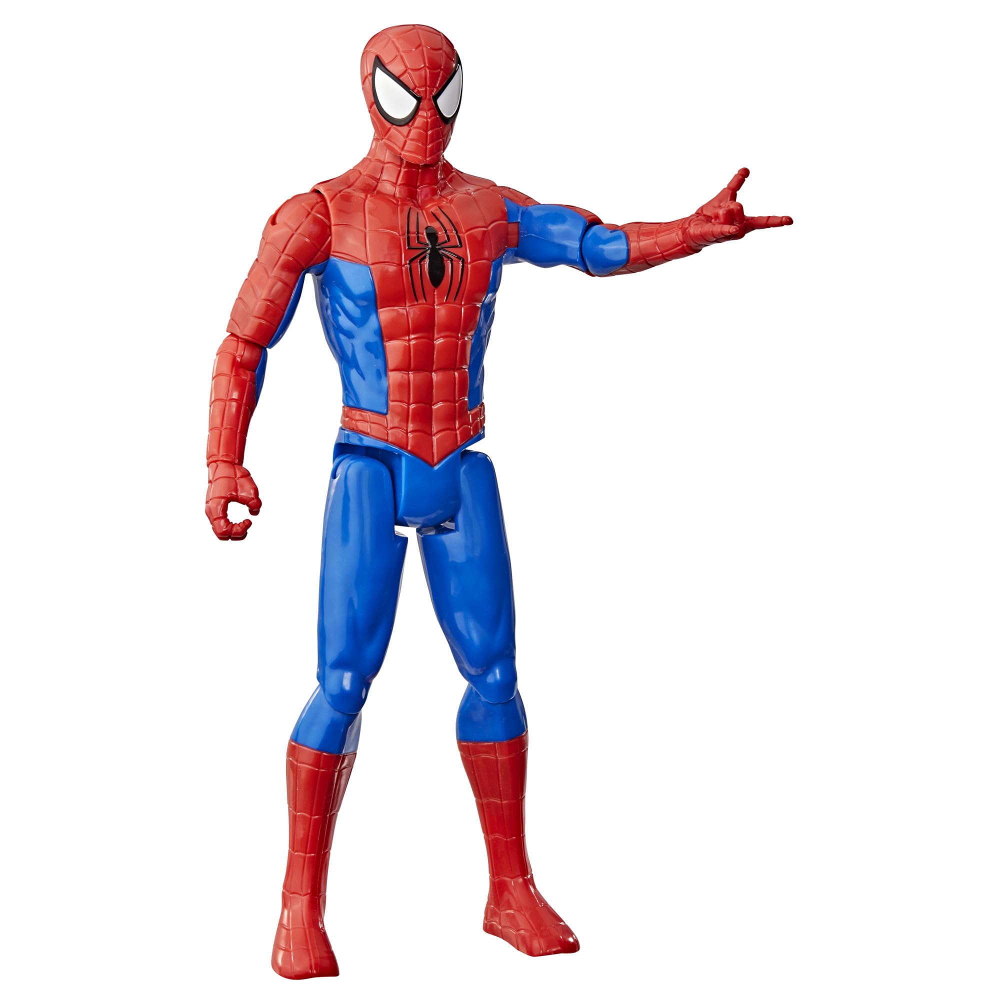Marvel Titan Series Spider-Man Action Figure - 12-inch Scale | 11 Points of Articulation | Ages 4+