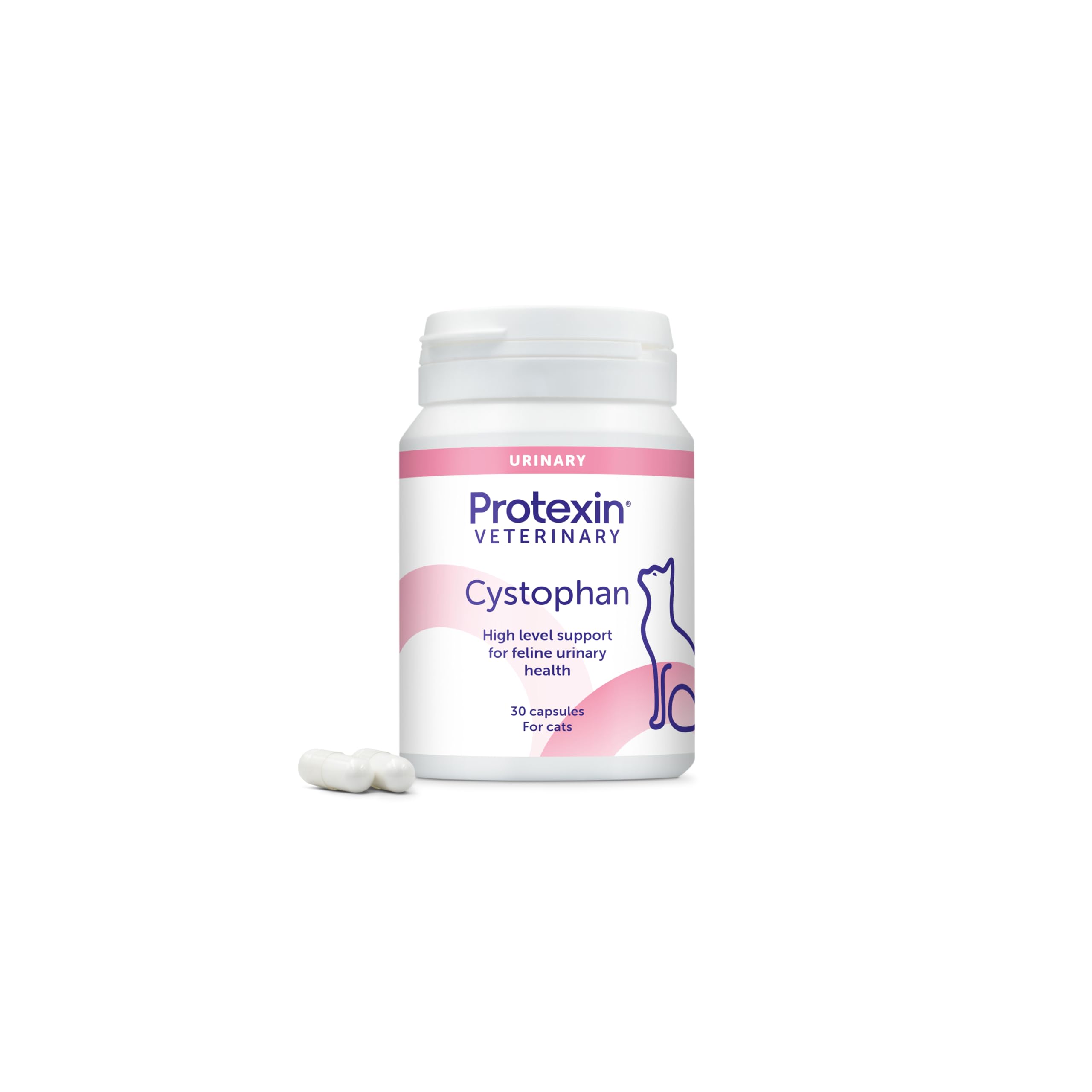 Protexin Veterinary Cystophan Capsules for Cats - Urinary & Stress Support | 30 Count