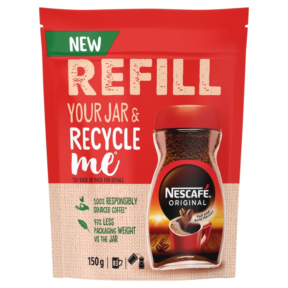 NESCAFÉ Original Instant Coffee Refill - Bold Flavour & Aroma | 150g Granules