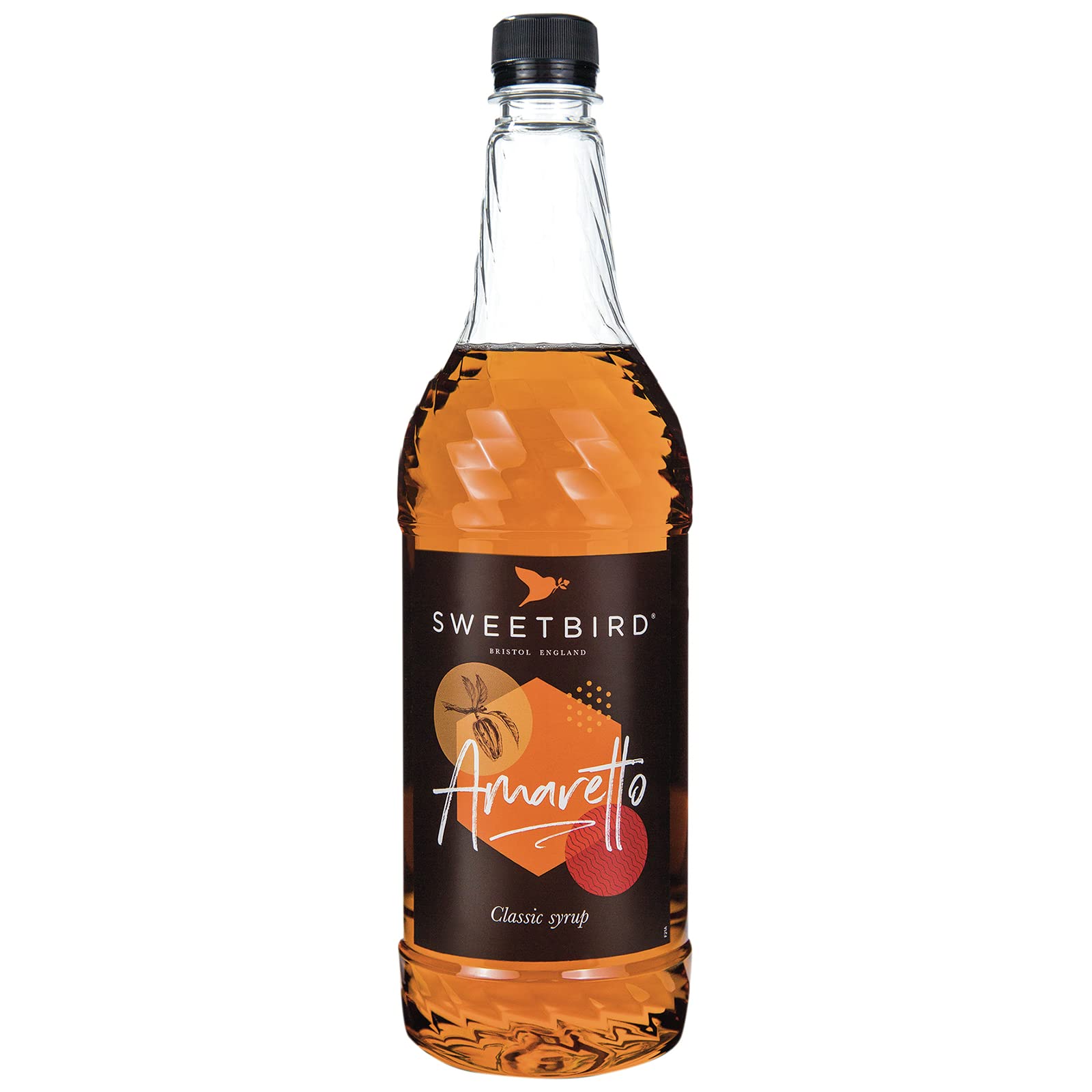 Sweetbird Amaretto Syrup - 1 Litre Bottle | Vegan Friendly | Natural Colours & Flavours 1