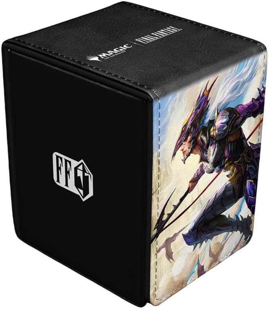Ultra Pro Magic: The Gathering Final Fantasy Alcove Flip Deck Box | Holds 100 Double-Sleeved Cards | Polyurethane