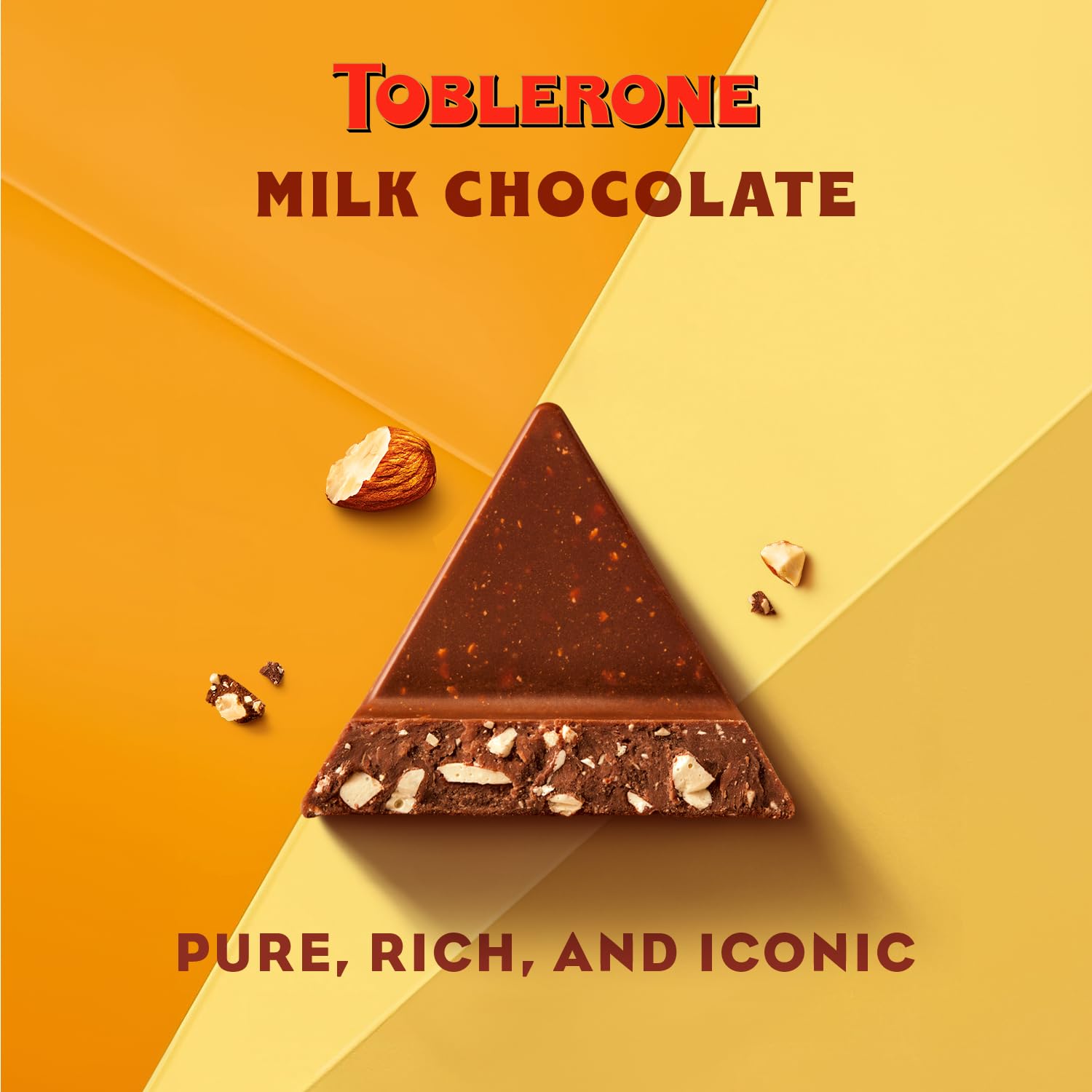 Toblerone Milk Chocolate with Honey & Almond Nougat Bar - 360g 8