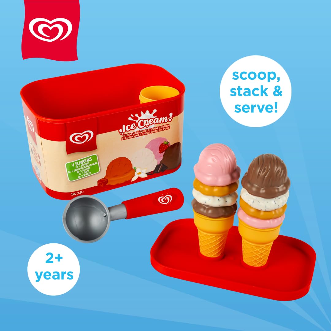 Casdon Official Walls Ice Cream Scoop Play Set - Pretend Play Toy for Ages 2+ 7