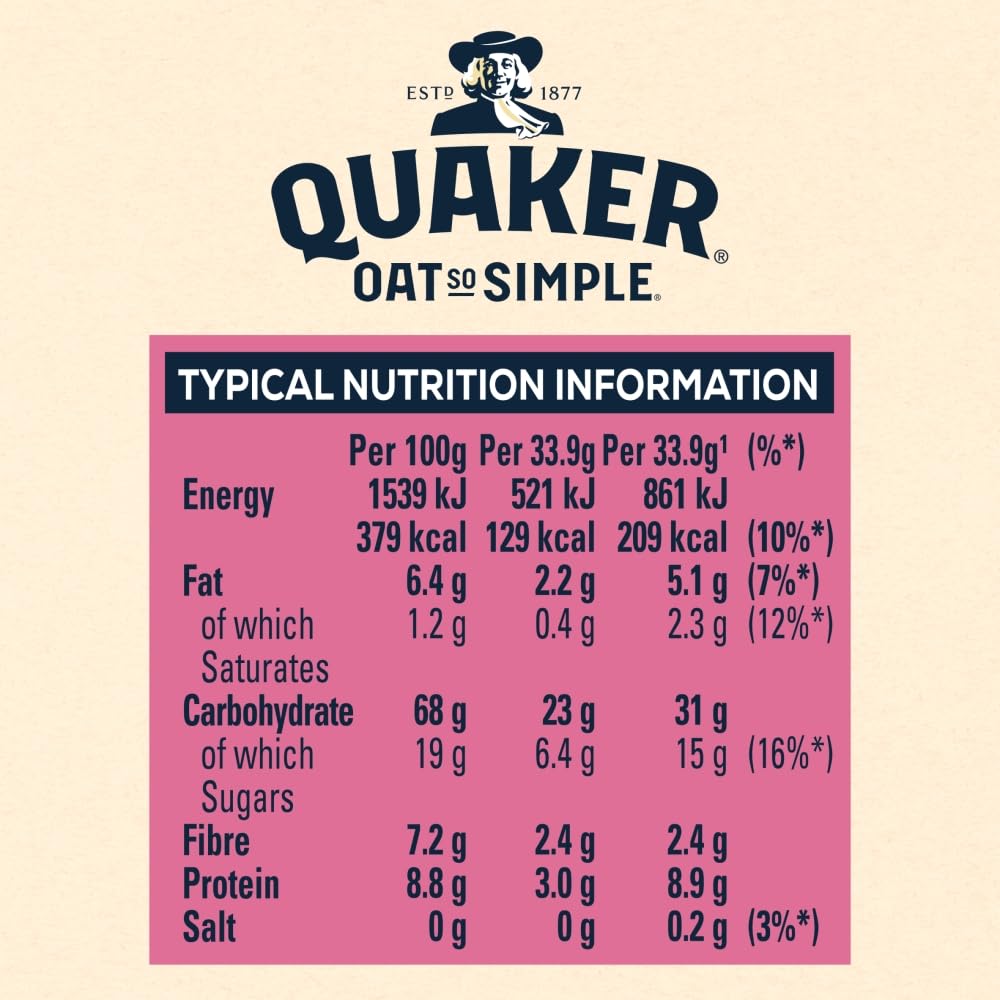 Quaker Oat So Simple Erdbeer-Himbeer-Porridge, 10er-Pack 8