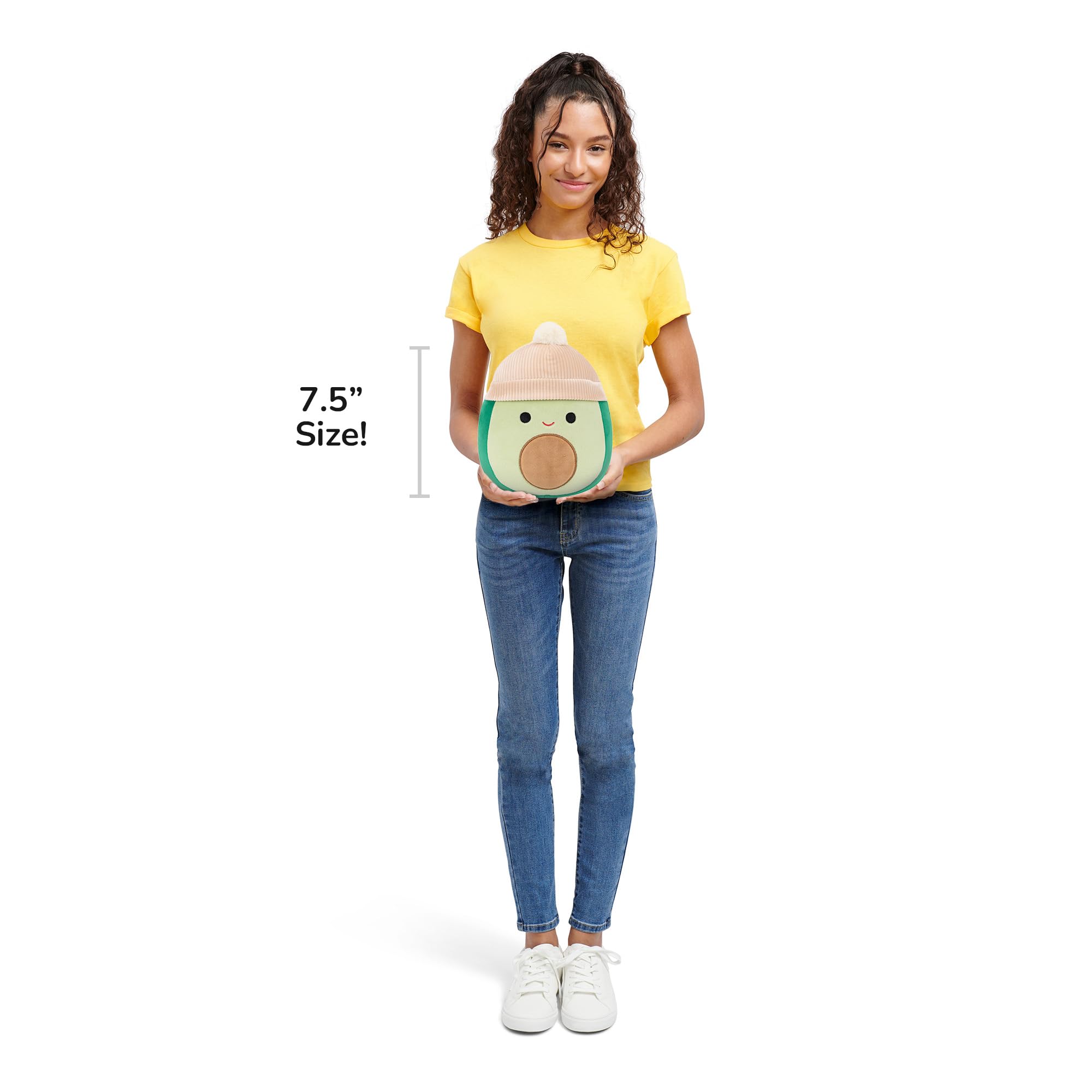 Squishmallows Austin the Green Avocado - 7.5-Inch Plush Stuffed Animal for Kids 3+