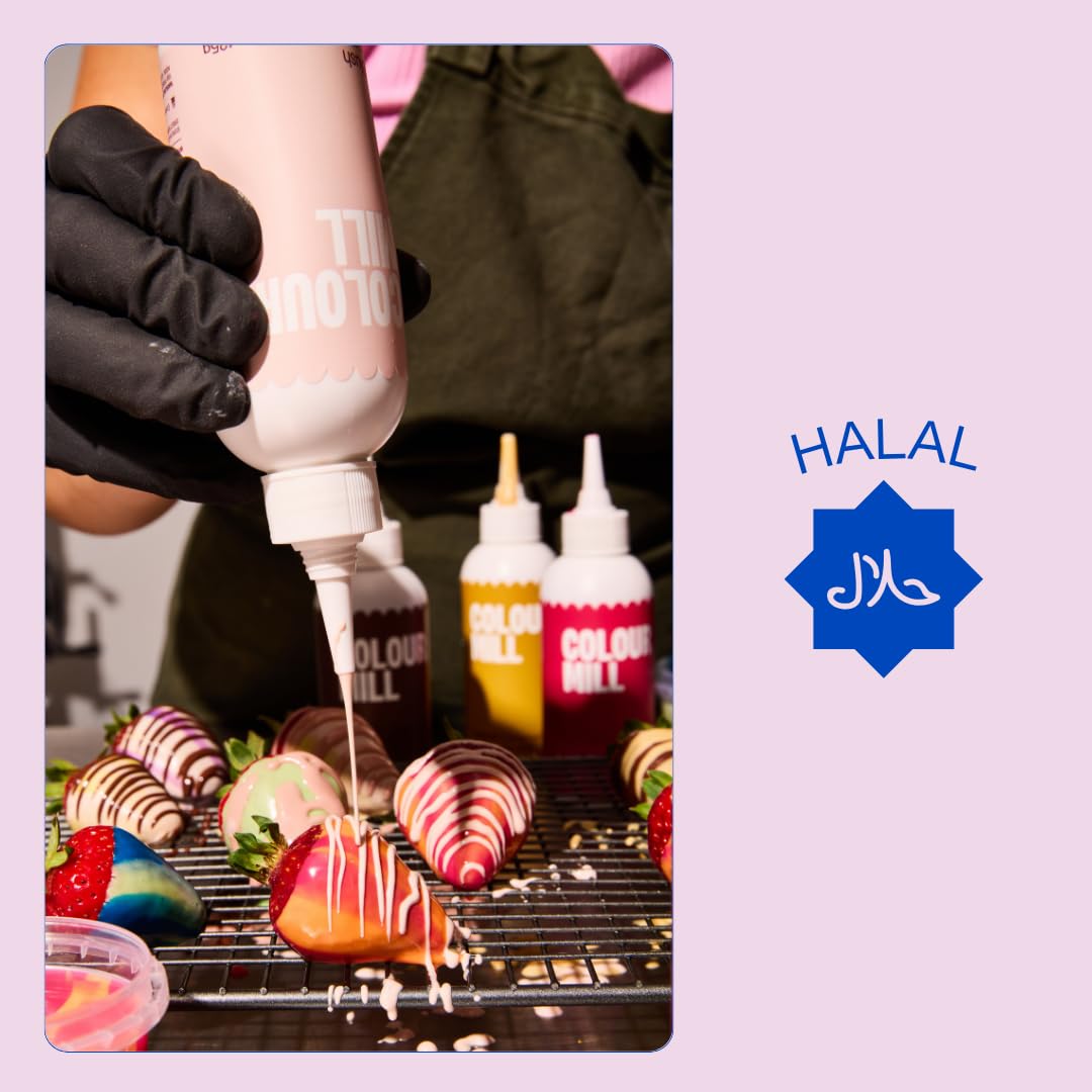 Colour Mill Choco Drip Red Easy-Melt Chocolate Drizzle for Desserts | 125g Squeeze Bottle 5