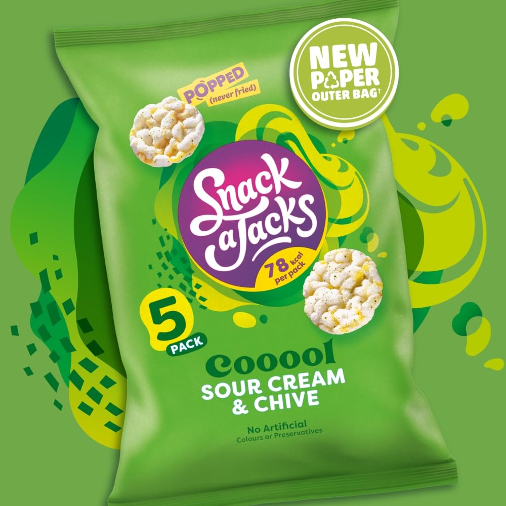 Snack a Jacks Knusprige Sauerrahm- und Schnittlauch-Snacks, 19 g (5er-Pack) 15
