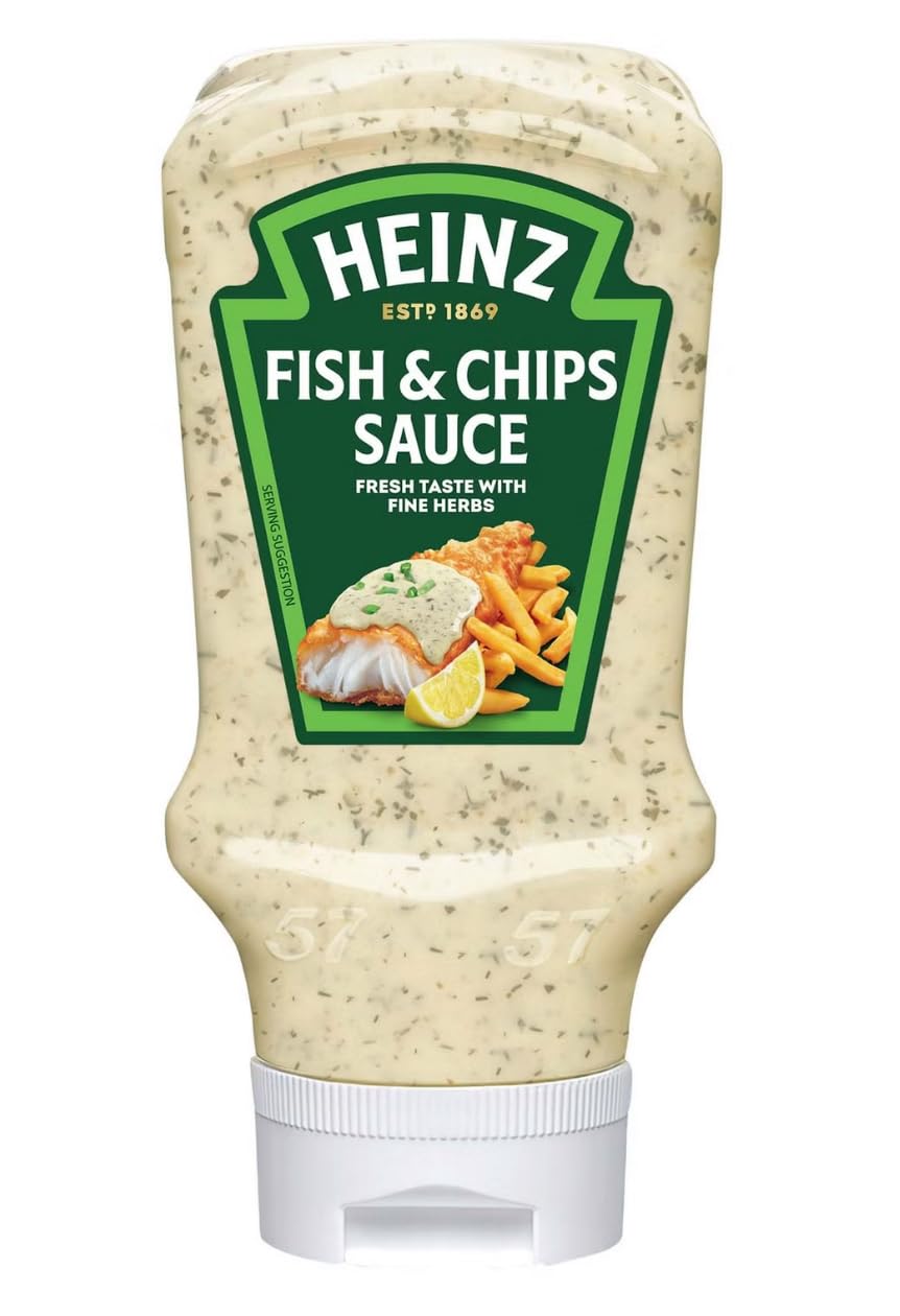 HEINZ Fish and Chips Sauce - Fresh Taste with Fine Herbs | 400g Jar
