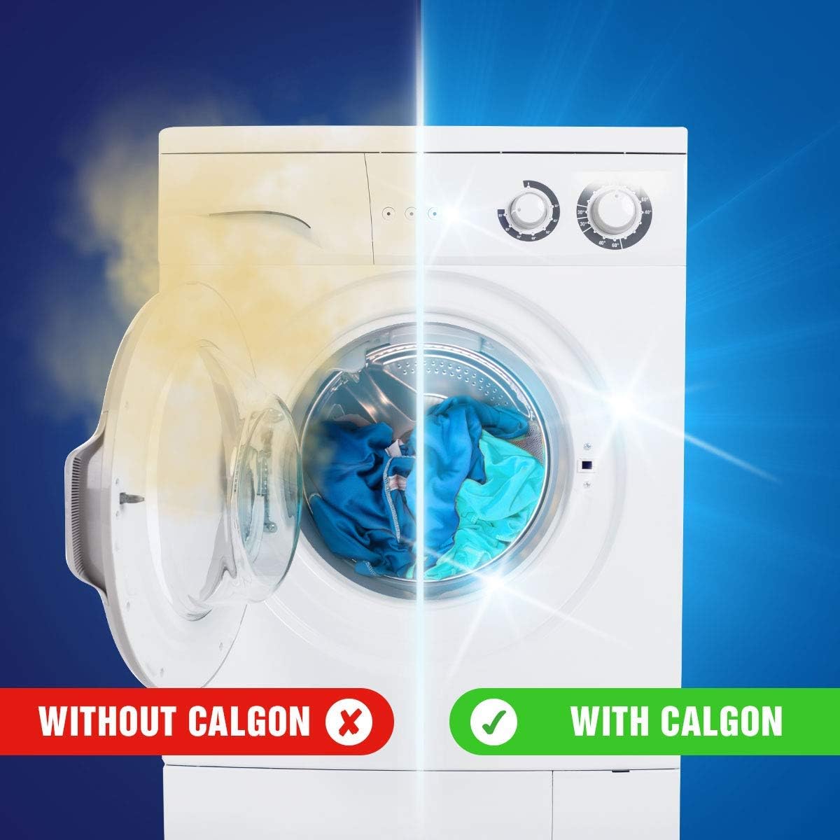 Calgon 4-in-1 Washing Machine Water Softener Tablets - 75 Tablets