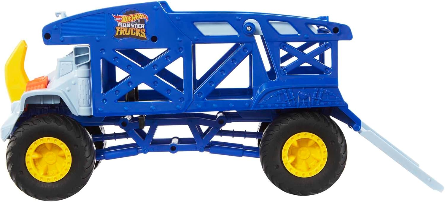 Hot Wheels Monster Trucks Monster Mover Rhino - Toy Car Hauler for Kids 3+