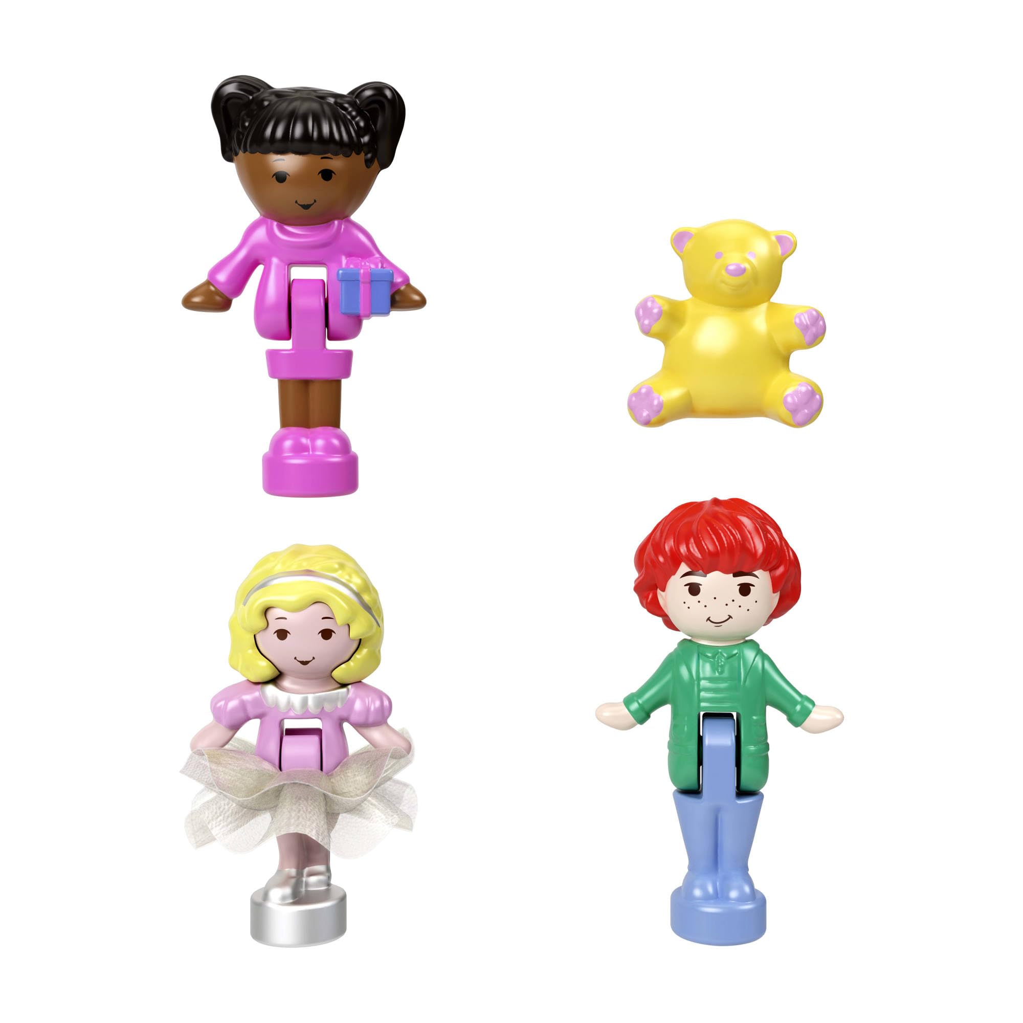 Polly Pocket Mattel 80th Anniversary Heritage Compact Playset - House Party with 3 Micro Dolls & Pet, Ages 4+