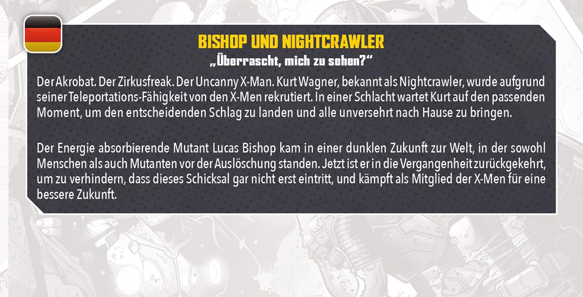 Atomic Mass Games Marvel Crisis Protocol: Bishop and Nightcrawler Expansion | 2 Players | 14+