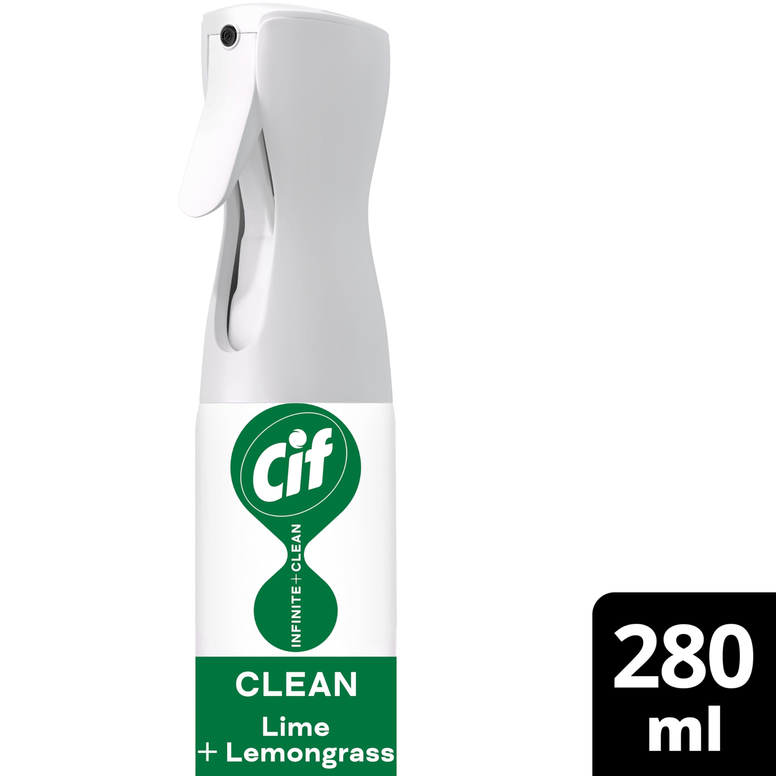 Cif Infinite Clean All-in-One Cleaner Spray Lime & Lemongrass | Probiotics Technology | 280 ml