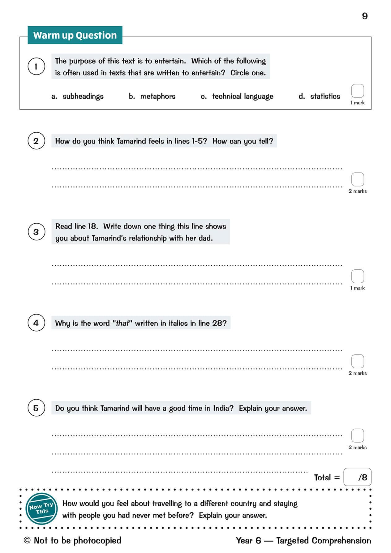 CGP KS2 English Targeted Question Book - Year 6 Reading Comprehension Book 1 | Paperback | English 3