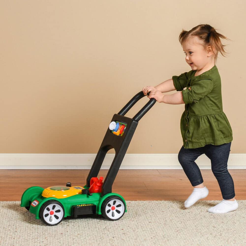 Little Tikes Gas 'n Go Rasenmäher – Realistischer Spiel-Rasenmäher mit mechanischen Geräuschen und beweglichem Gashebel für Kleinkinder ab 18 Monaten 6