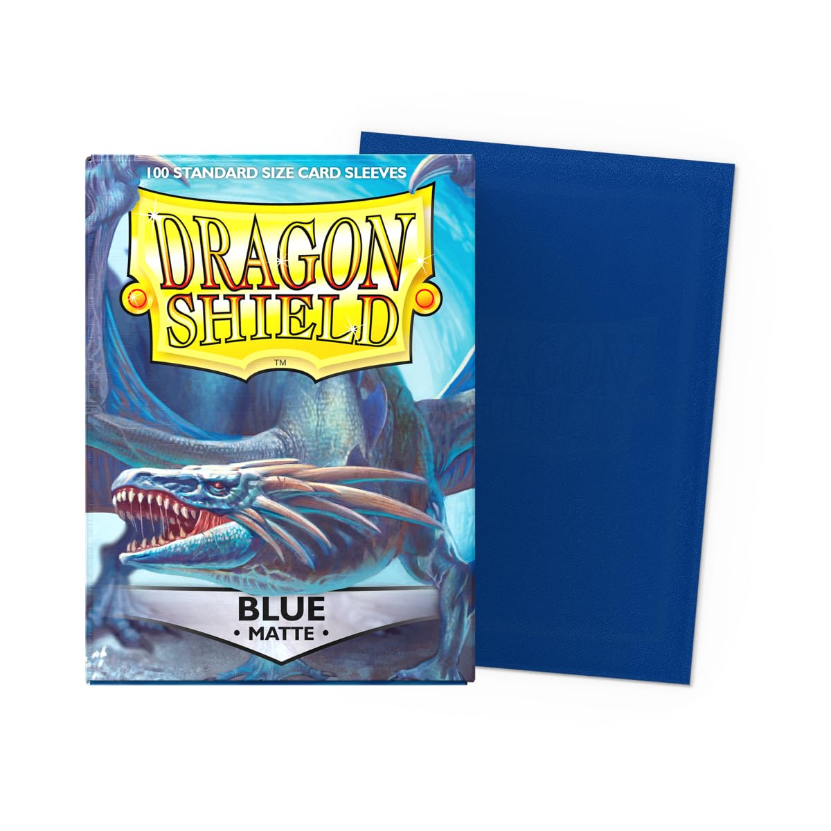 Dragon Shield Matte Standard Size Sleeves - 100 Count | Blue | Polypropylene