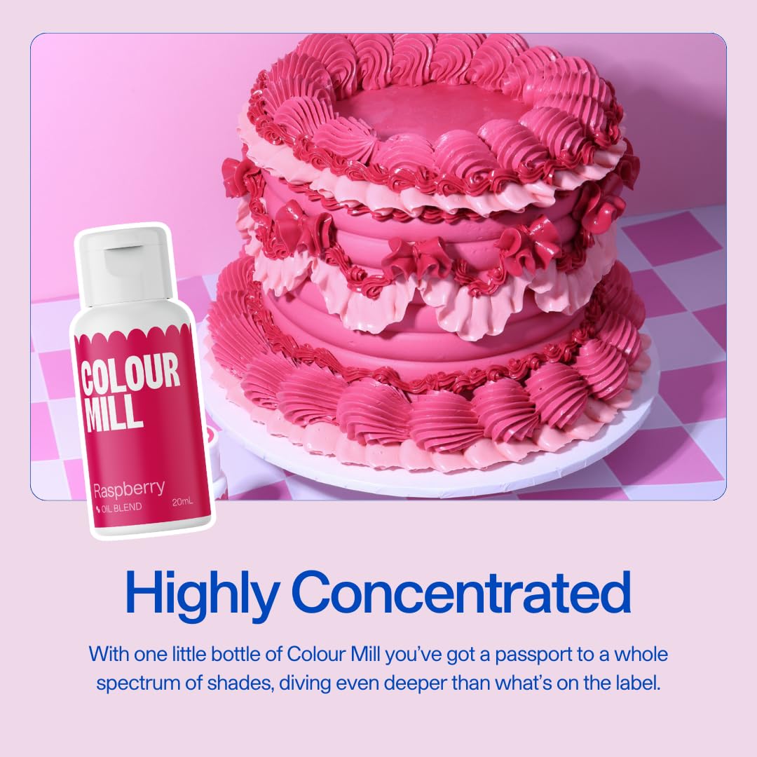 Colour Mill Oil Blend Food Colouring - Sky Blue | Oil-Based | 20ml 5