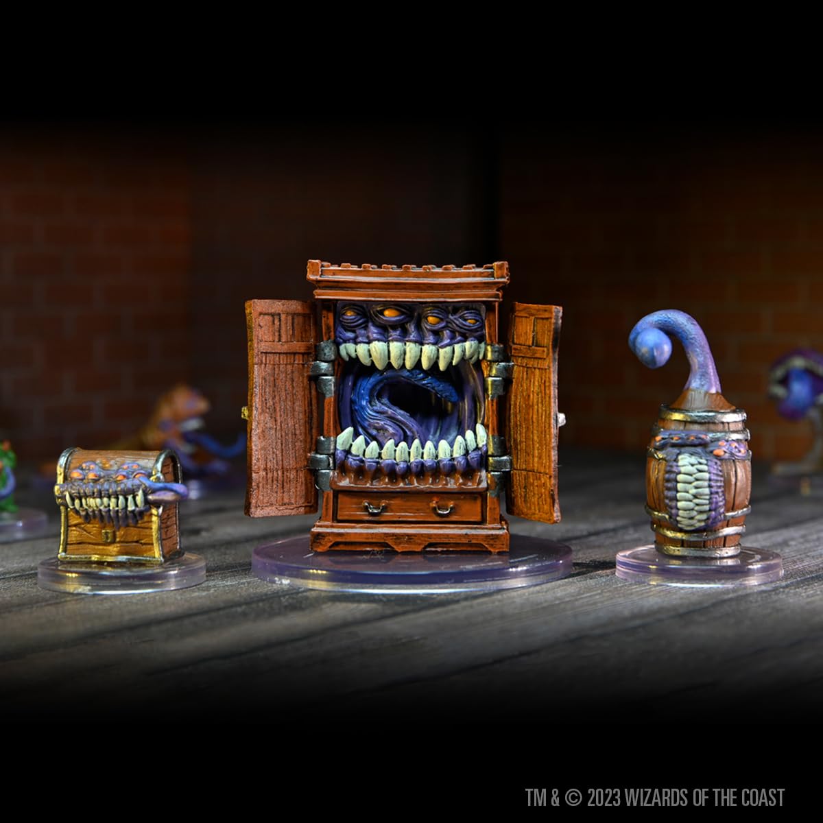 WizKids D&D Icons of the Realms: Mimic Colony Warband | 7 Pre-painted Plastic Miniatures 5