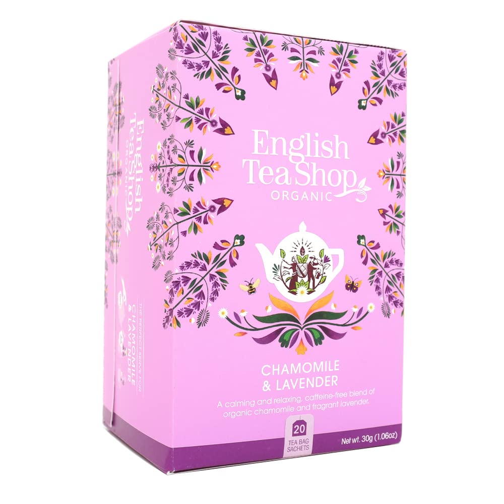 English Tea Shop Organic Chamomile & Lavender Herbal Tea - 20 Teabags, 30g 3