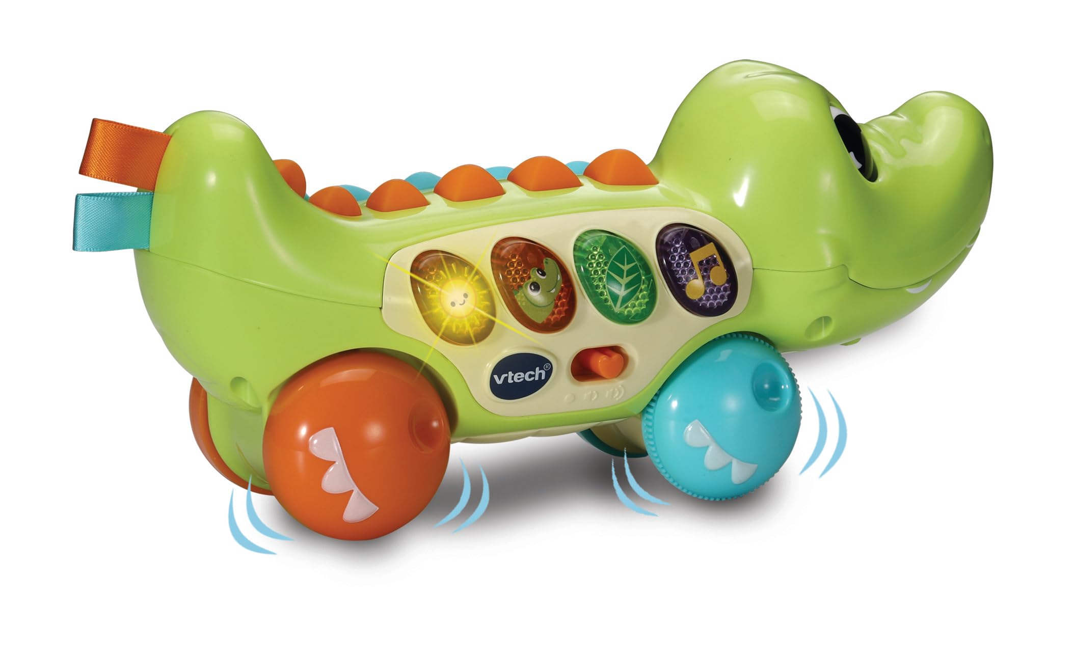 VTech Squishy Spikes Alligator - Interactive Push Along Toy for 6 Months+ 3