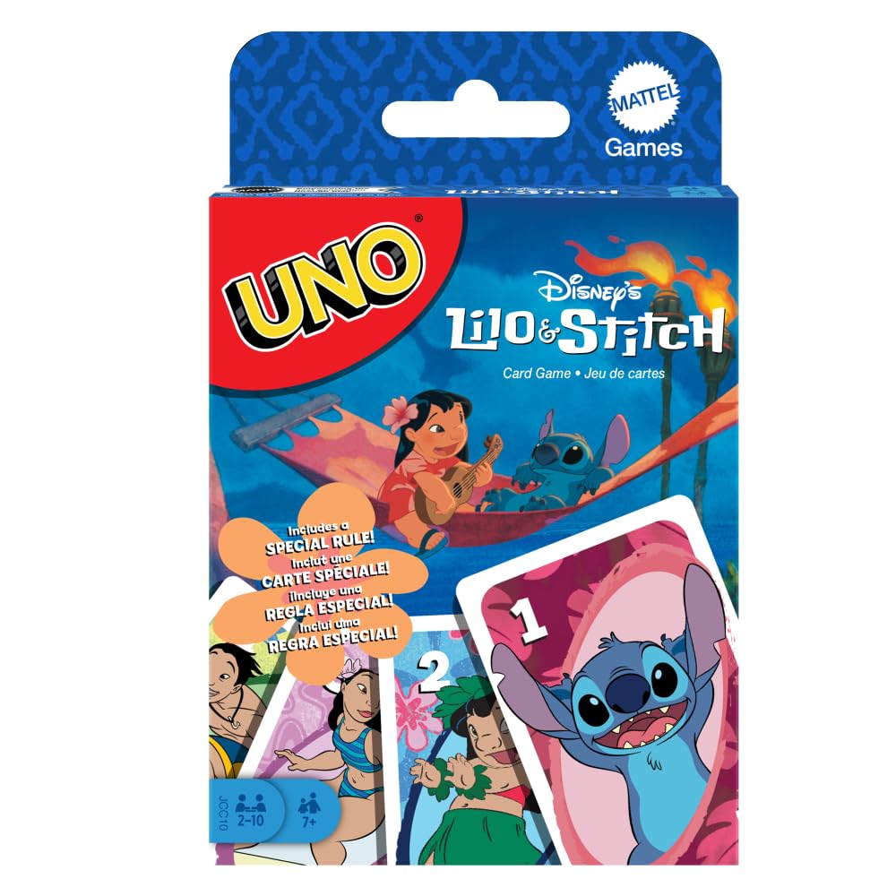 UNO Disney’s Lilo and Stitch Card Game - 2-10 Players | Ages 7+ | JCC10 4
