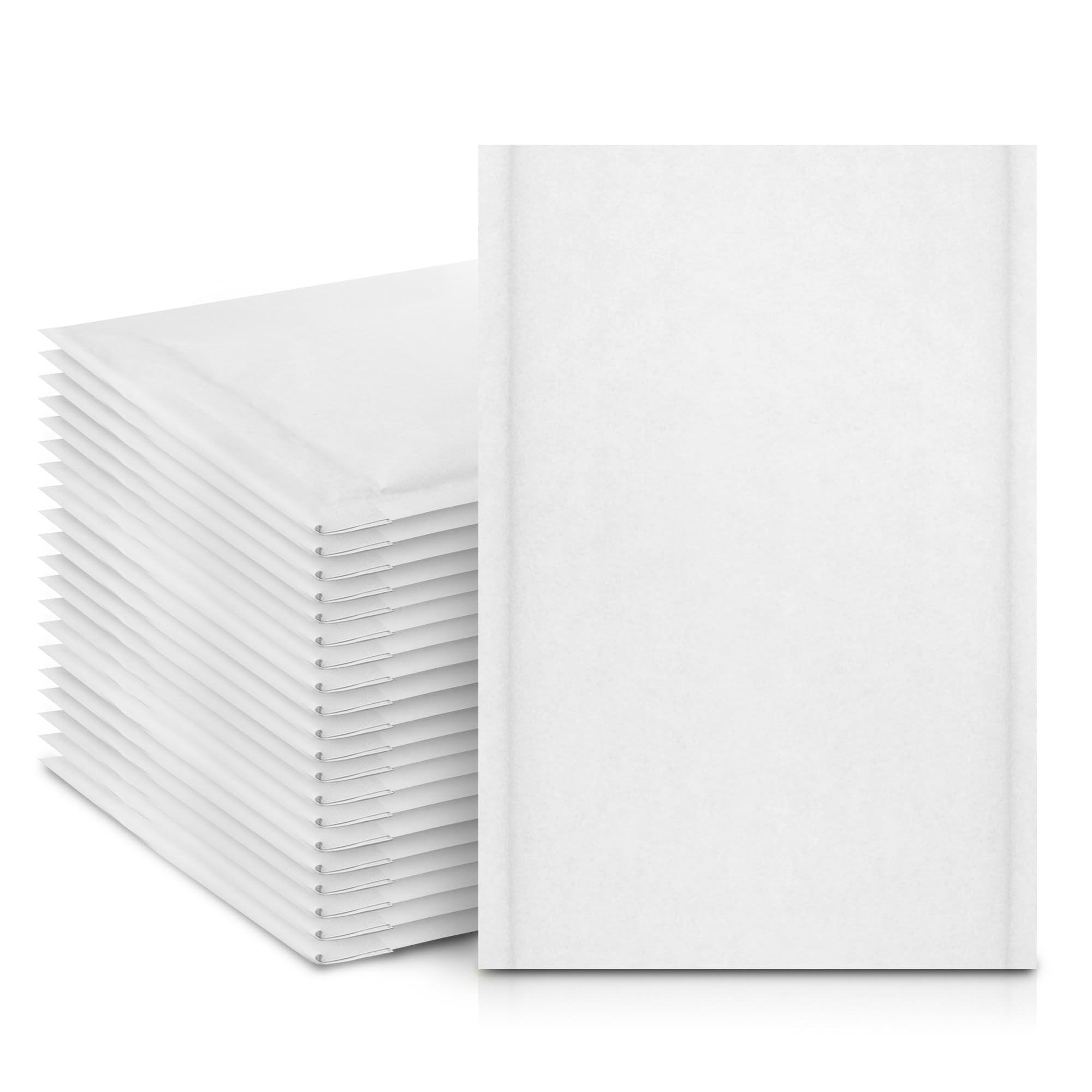 Merrimen White Padded Envelope Mailers - A6 Size, 10 Pack | Lightweight Polyethylene Protection