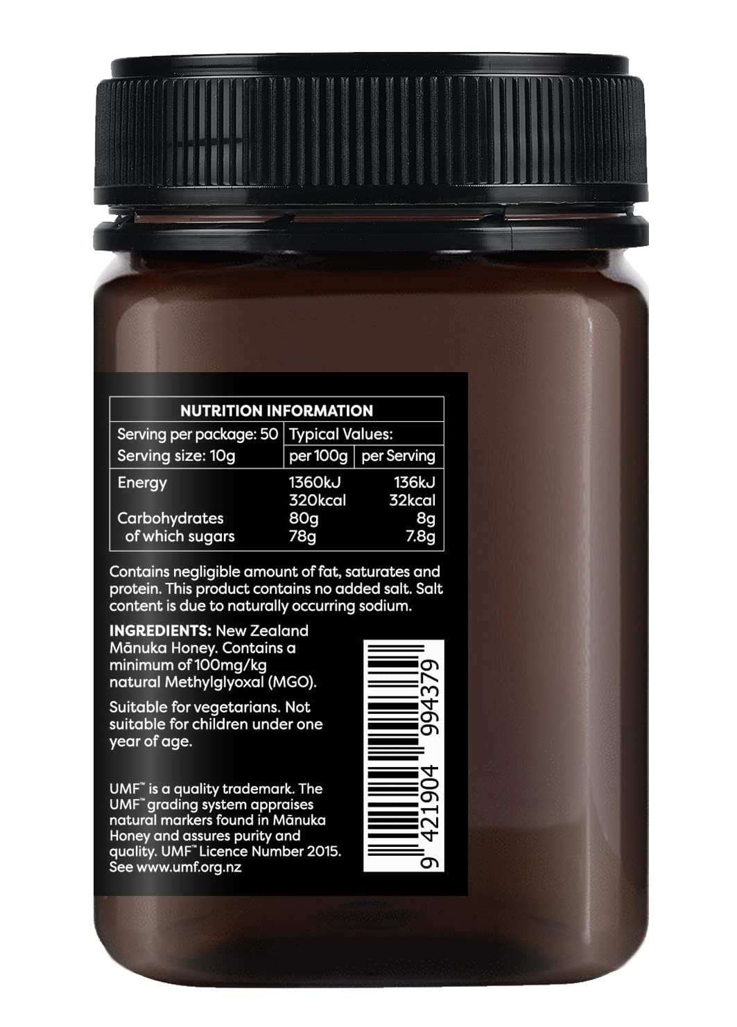 Melora Manuka Honey - 100 MGO | 500g | UMF 5+ 6
