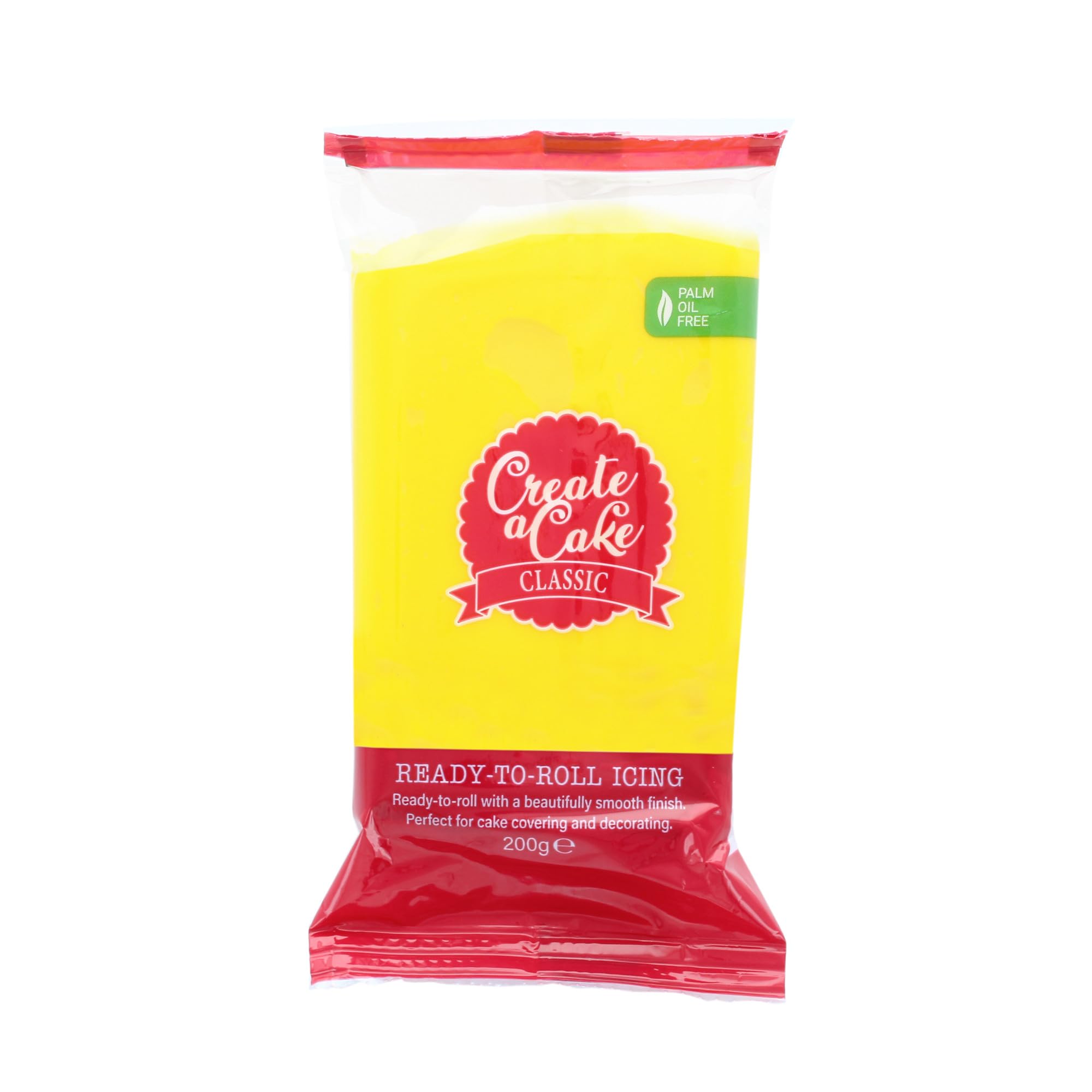 Create A Cake Ready To Roll Icing - Yellow Fondant | Palm Free Sugar Paste | 200g 7