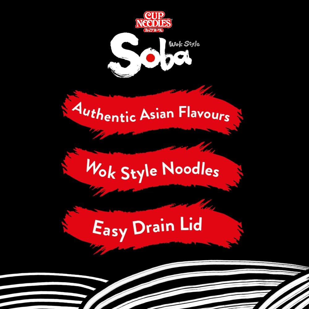 NISSIN Cup Noodles Soba Wok Style Yakitori Chicken Flavoured Instant Noodle 89g 6