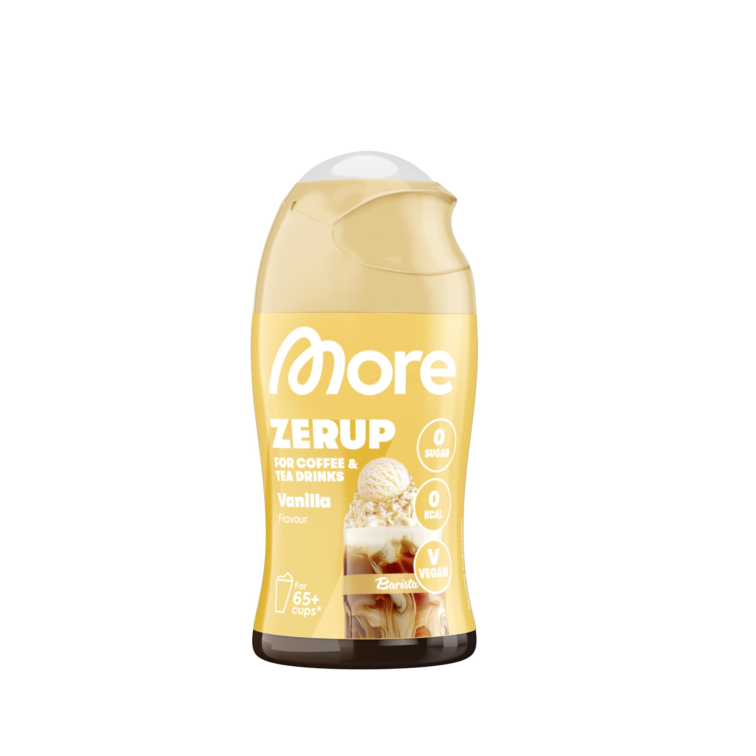 MORE NUTRITION Barista Zerup - Vanilla Sugar Substitute Syrup | 65 ml | Zero Calories