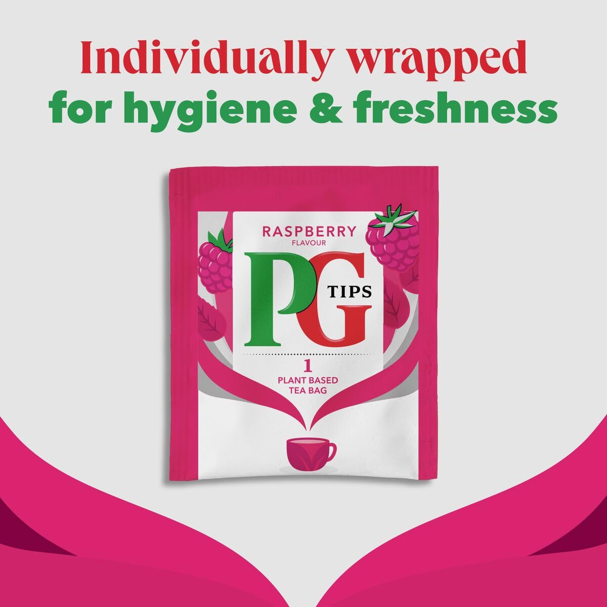 PG Tips - Himbeerblätter-Teebeutel, 150 einzeln verpackte, biologisch abbaubare Teebeutel 3