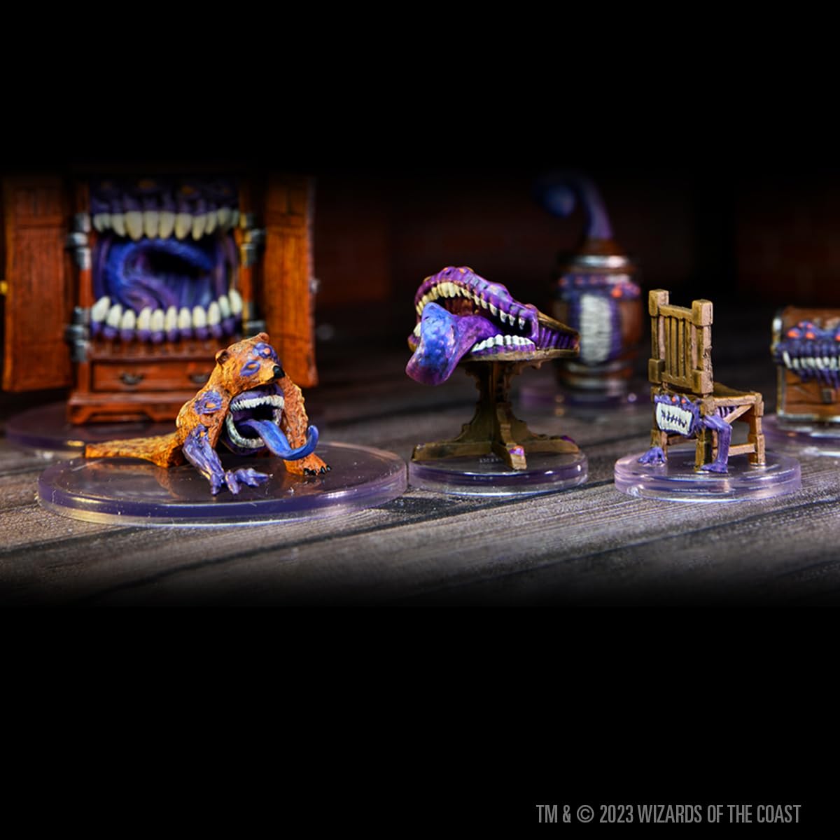 WizKids D&D Icons of the Realms: Mimic Colony Warband | 7 Pre-painted Plastic Miniatures 6