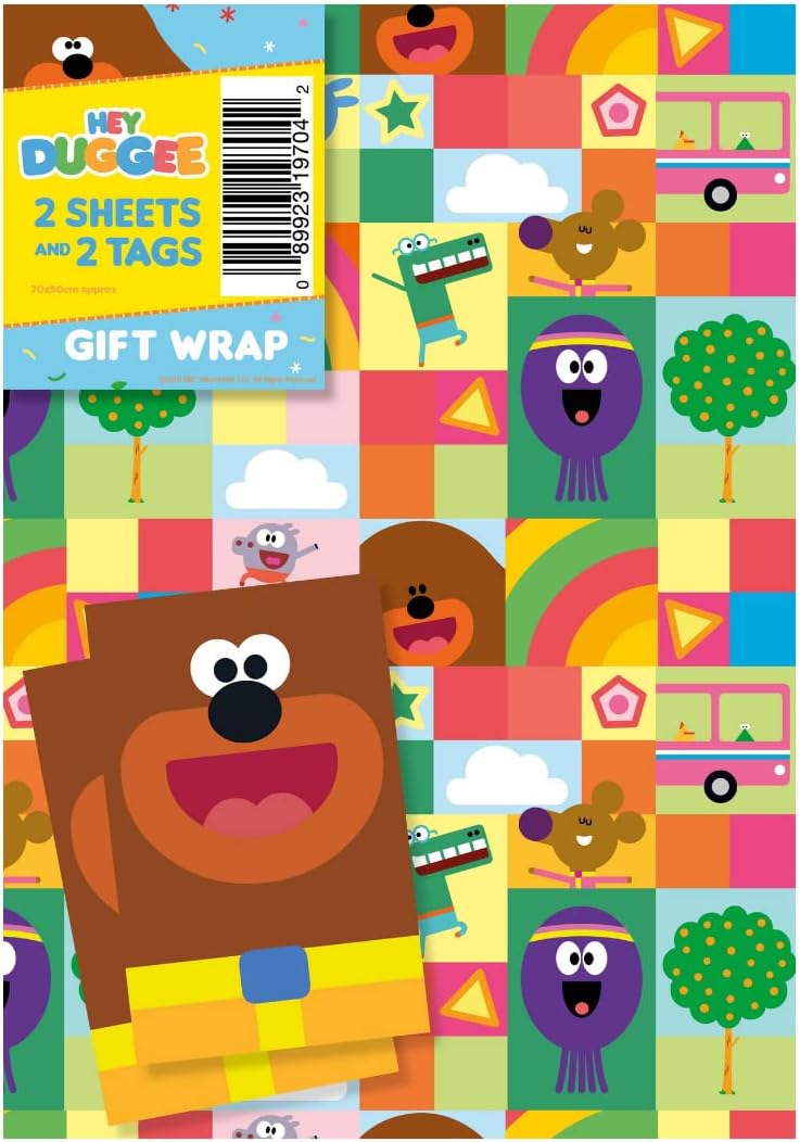 Hey Duggee HD006 Wrapping Paper 2 Sheet and 2 Gift Tag 5