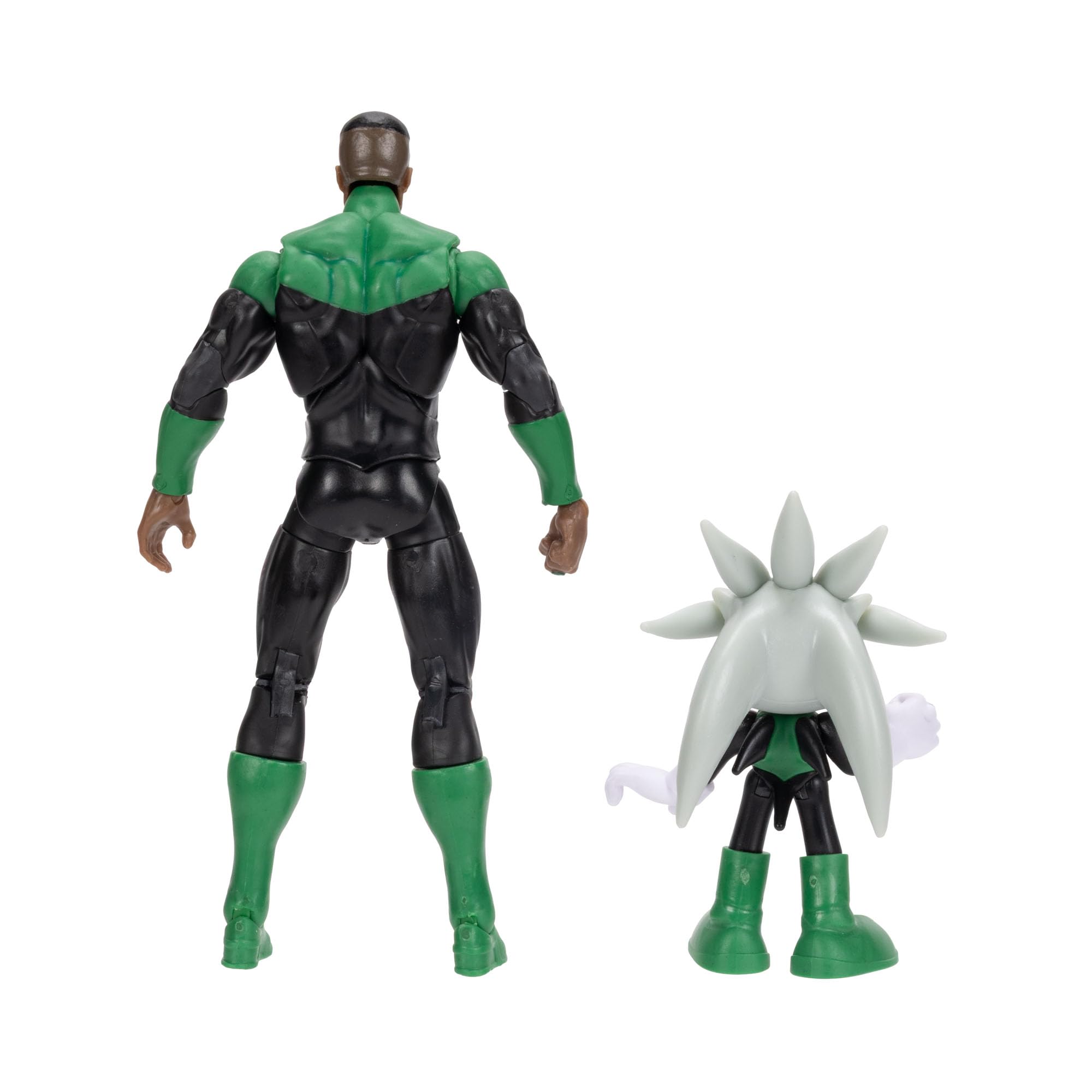 Sonic The Hedgehog DC x Sonic Silver as Green Lantern & Classic Green Lantern Action Figure Multipack