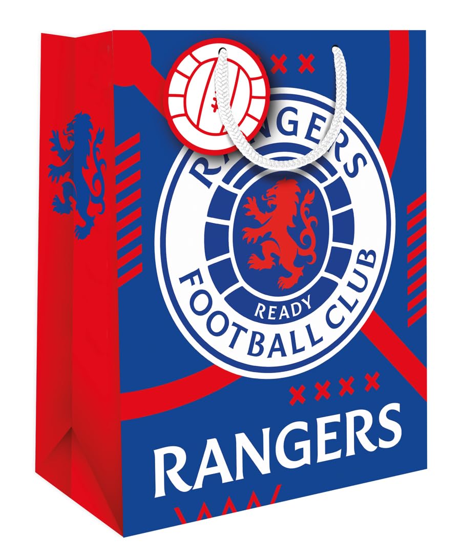 Danilo Promotions LTD Glasgow Rangers FC Medium Gift Bag | Official Merchandise | Textile