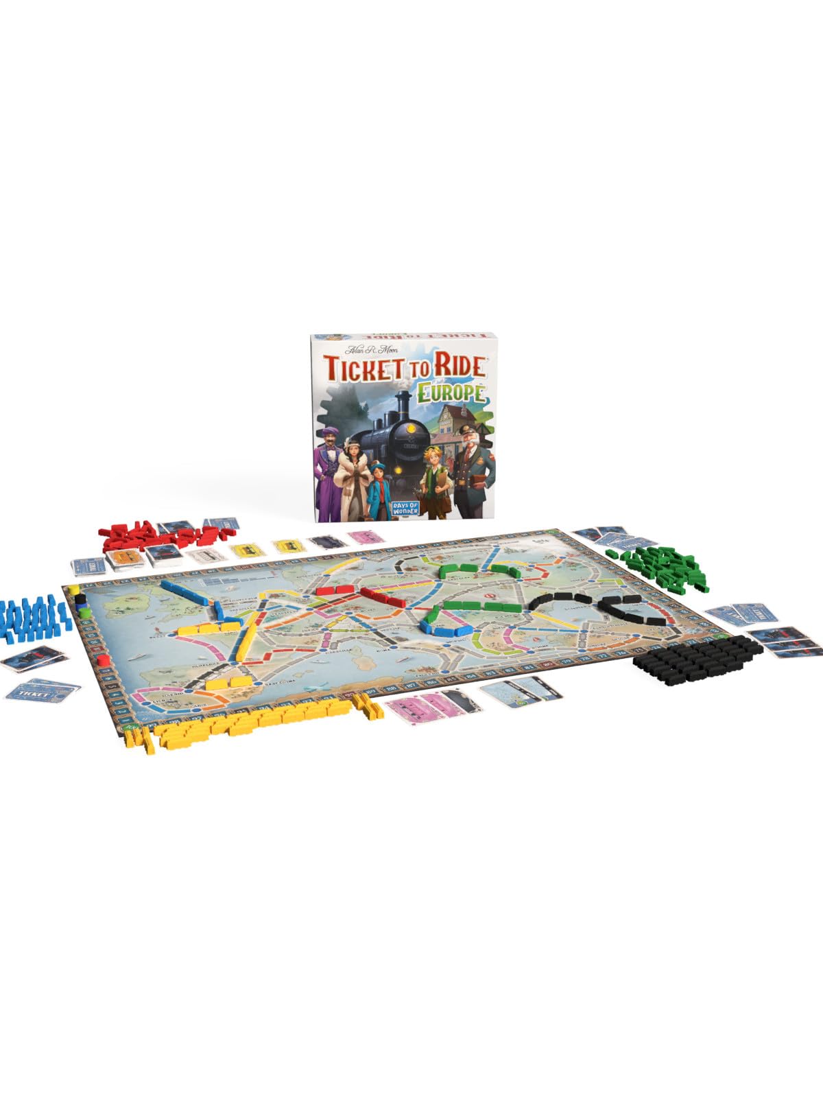 Asmodee Ticket to Ride Europe Board Game | Ages 8+ | 2-5 Players | 60 Min Playtime