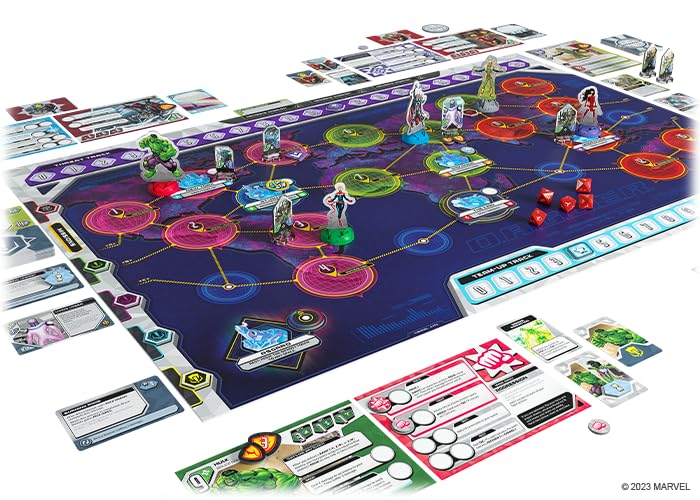 Asmodee MARVEL D.A.G.G.E.R. Cooperative Board Game | Ages 12+ | 1-5 Players | 3.5 Hours 4