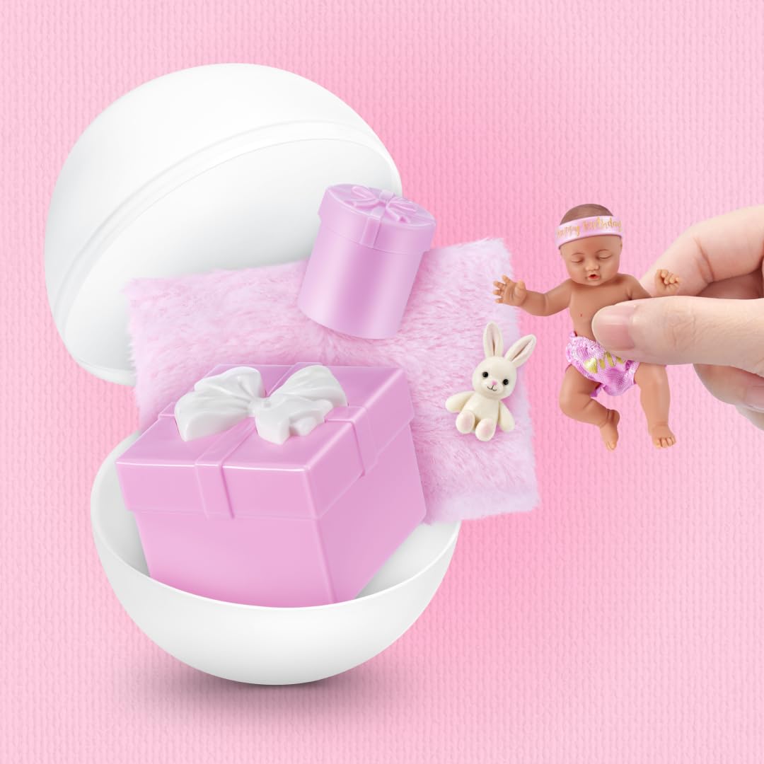 ZURU MY MINI Birthday Series 1 Mystery Capsule Playset - 2 Pack | Collectible Dolls