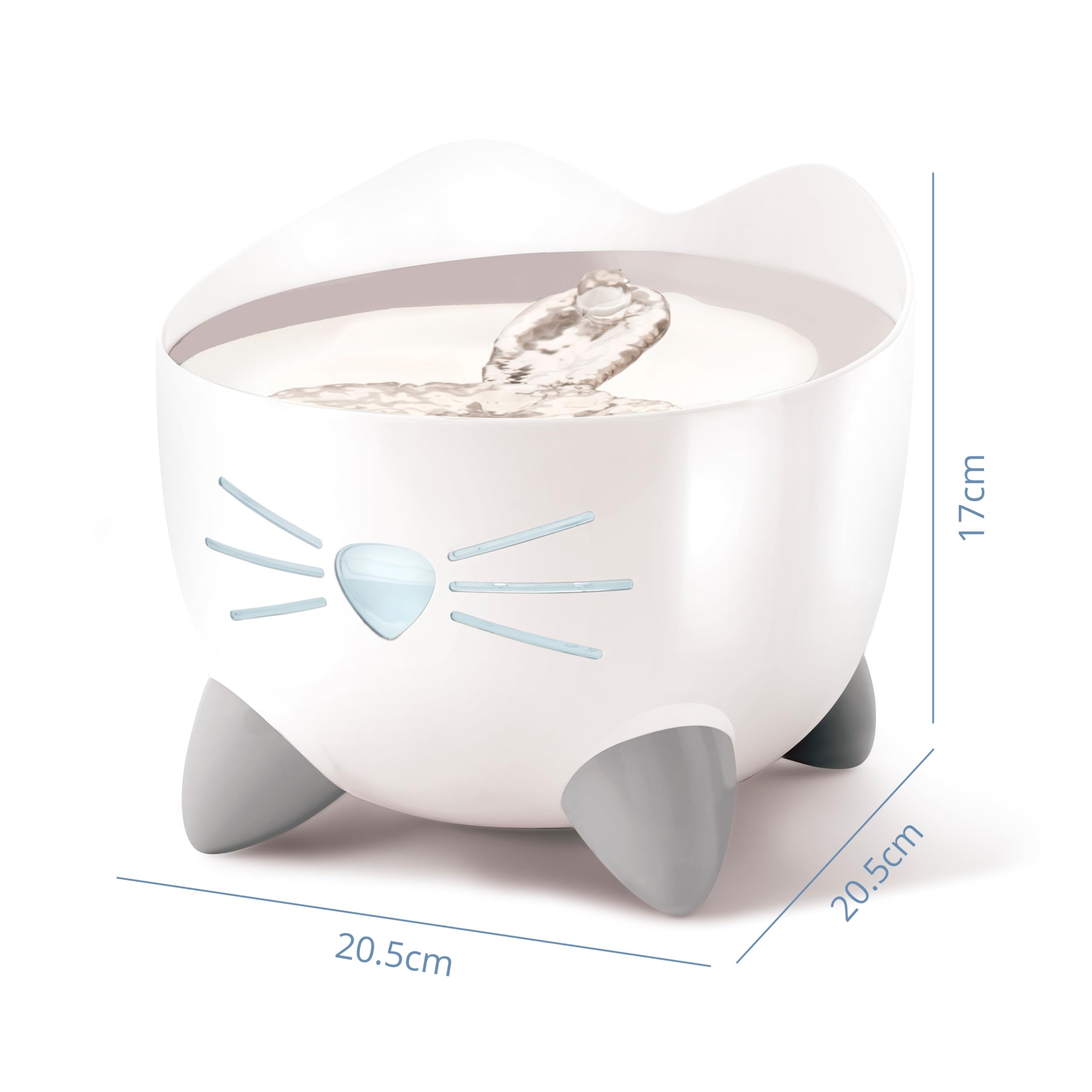 Catit PIXI Stainless Steel Automatic Drinking Water Fountain for Cats | Triple Action Filtration 3