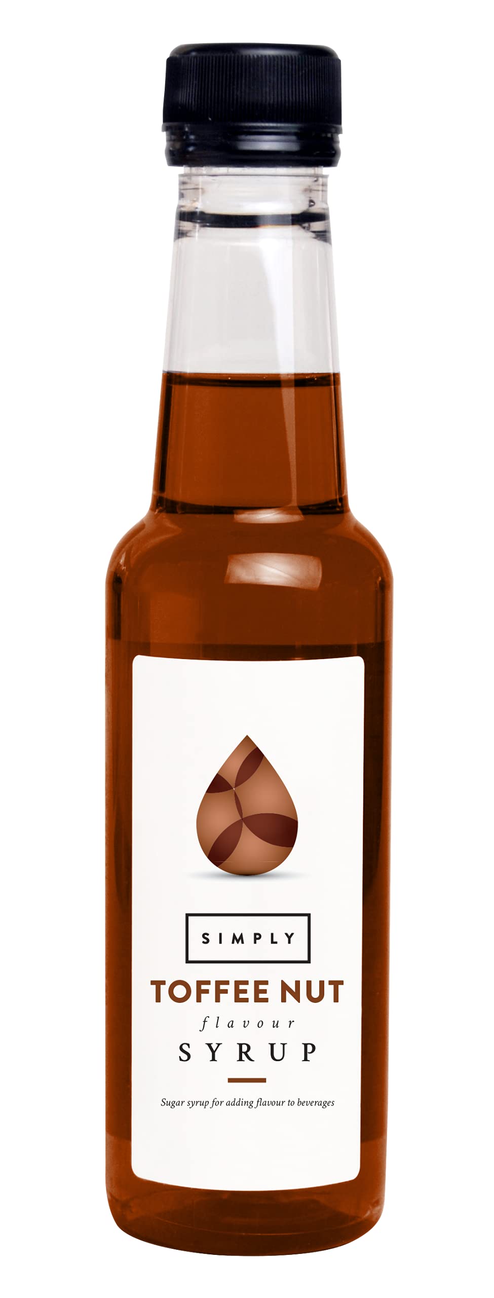 Simply Toffee Nut Syrup – Veganer, nussfreier aromatisierter Sirup für Kaffee, Cocktails und Backen
