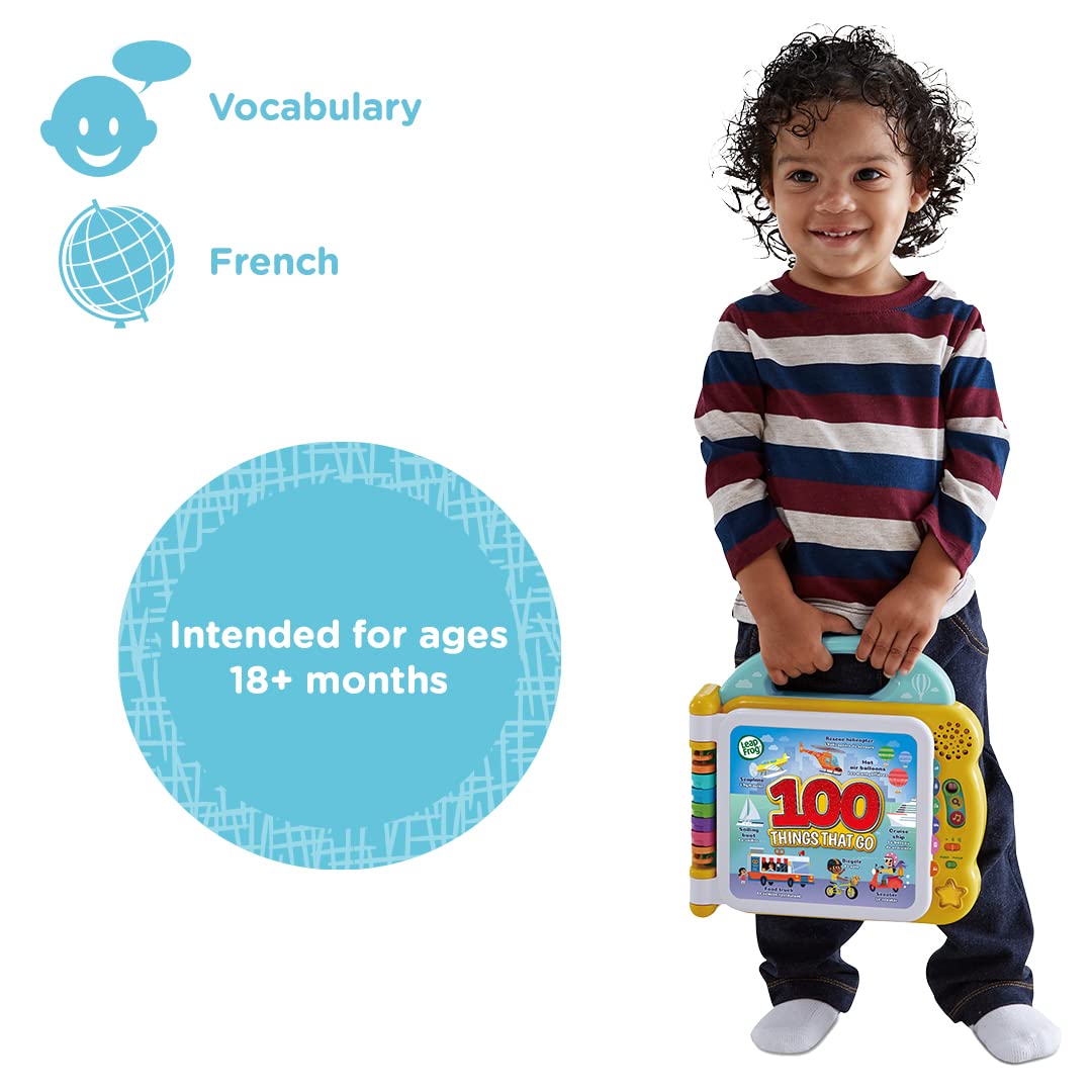 LeapFrog 100 Things That Go Interactive Book | Bilingual English/French | Ages 18 Months+ 3