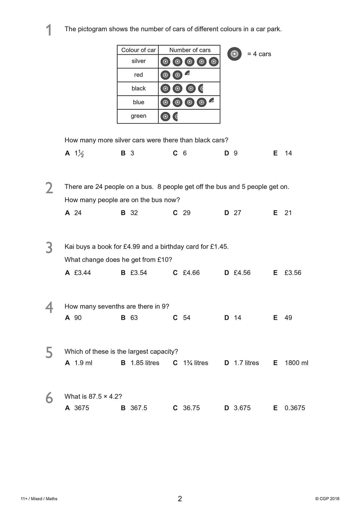 CGP 11+ GL Practice Papers Mixed Pack - Ages 10-11 with Parents' Guide & Online Edition 7
