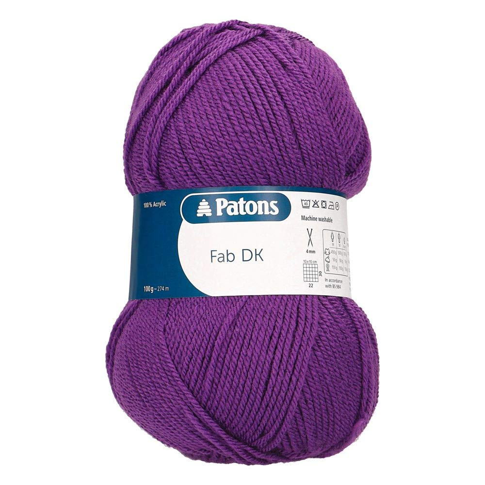 Patons Fab DK Yarn - 100g Skein | Double Knitting Weight | 100% Acrylic 1