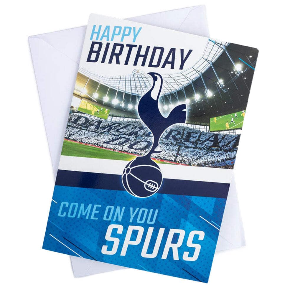 Tottenham Hotspur FC Birthday Sound Card | 9 x 6 Inch | Battery Operated