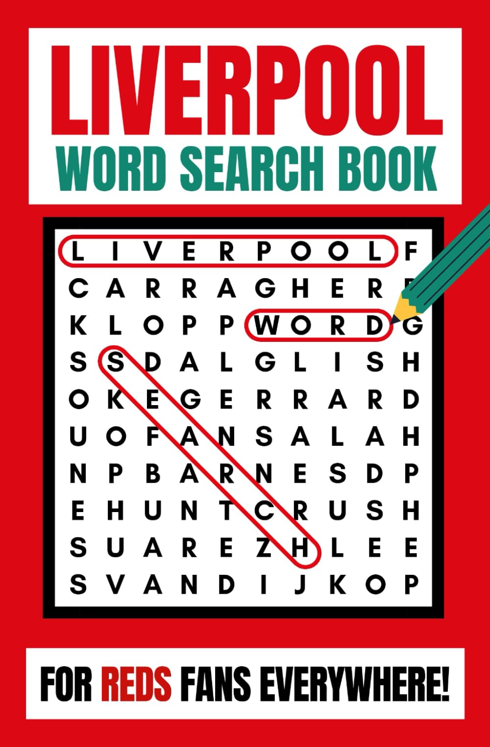 HTL Publishing Liverpool Word Search Book - 100 Puzzles | Paperback | English