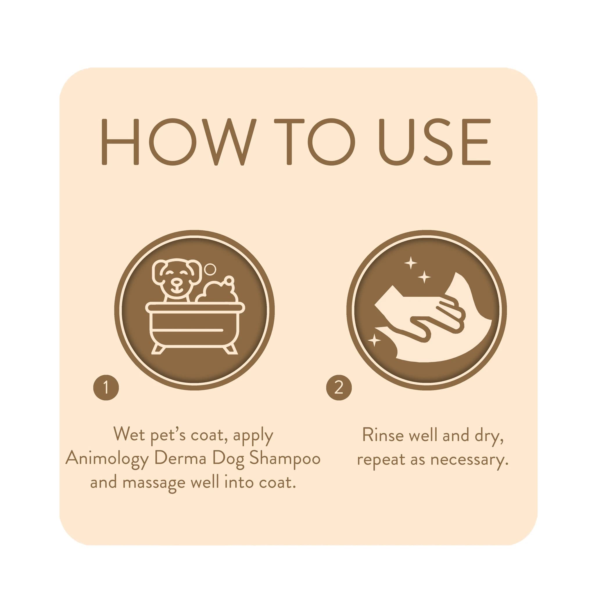 Animology Derma Dog Fragrance Free Mild Shampoo for Dogs | 250 ml | pH Balanced 7
