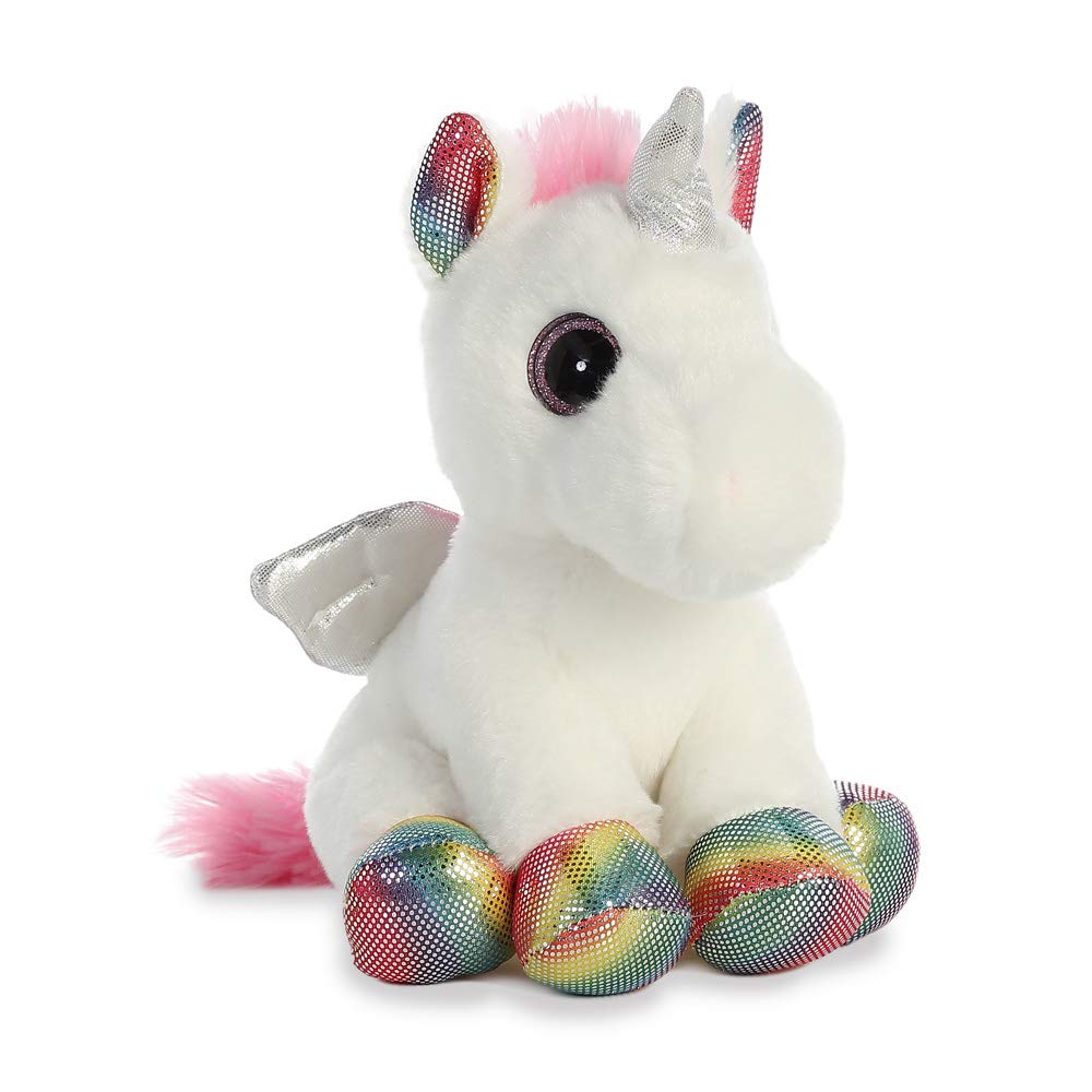 AURORA Sparkle Tales Spirit Alicorn Stuffed Animal - 7 Inches, Multi-coloured 3