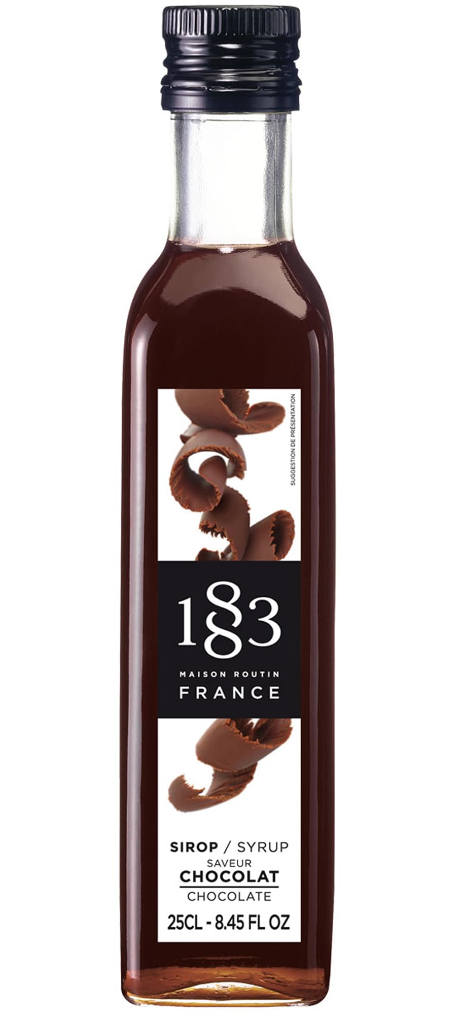 1883 Maison Routin Premium Chocolate Syrup - Rich Cocoa Flavour | 250ml Glass Bottle 1